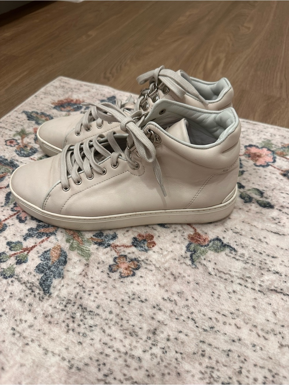 rag & bone women’s High-Top Sneakers in Light Beige